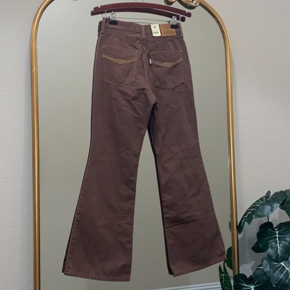 Levi’s 70’s Ultra High-rise Flare Jeans Brown Size 29 - Picture 5 of 9